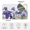 thumbnail image 3 of Blue Spring Floral Door Mat Indoor Outdoor, Watercolor Flowers Summer Botanical Non Slip Welcome Mat with Rubber Backing, Absorbent Fabric Front Door Mats Entryway Rug for Home Patio Entrance 24"x36", 3 of 9