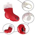 thumbnail image 2 of Monedero de vino Calcetín de vacaciones Bolsa de dispensador de vino Papá Noel; bajo F brillar Electrónica, 2 of 5
