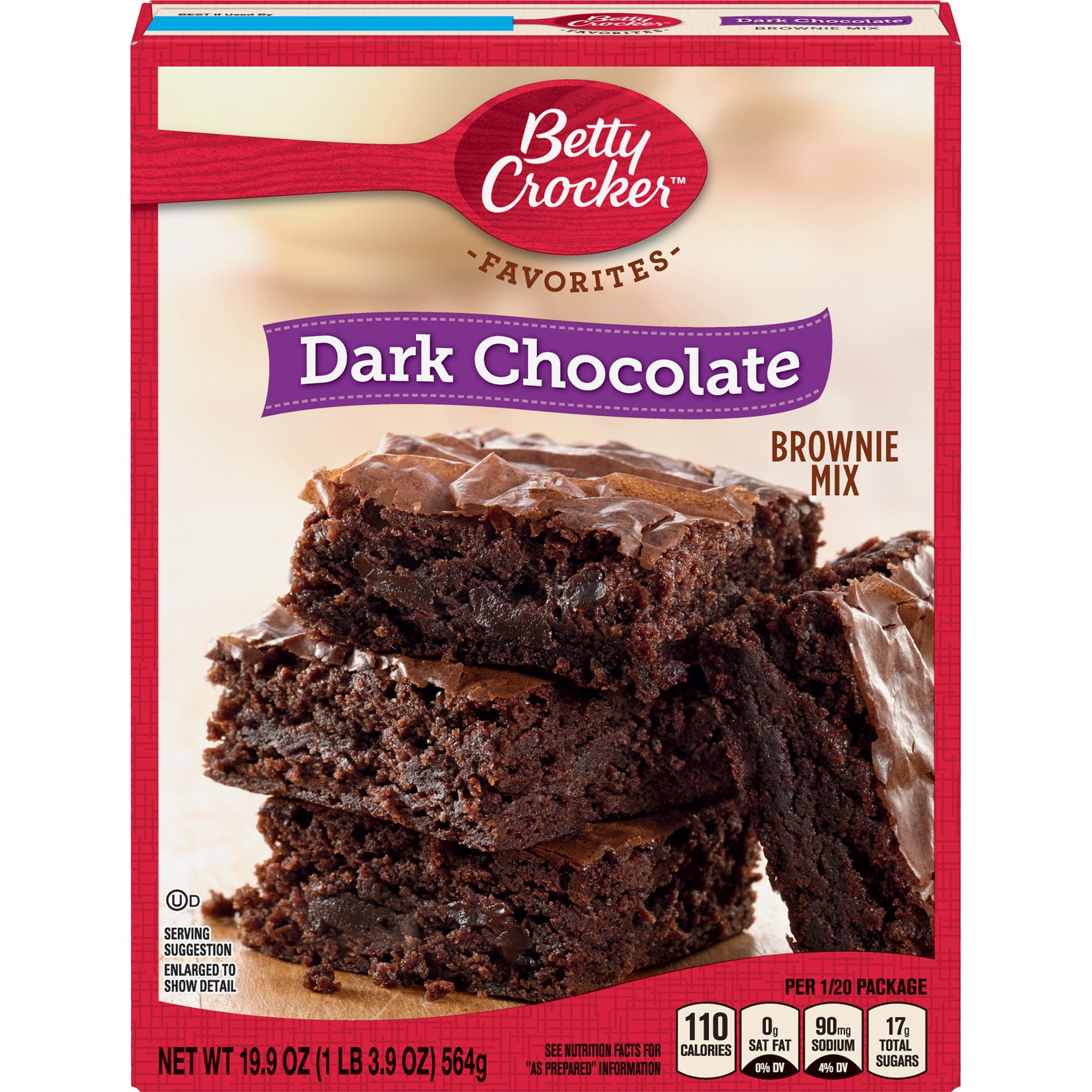 Betty Crocker Dark Chocolate Brownie Mix Family Size, 19.9 oz