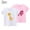 Pink, variant on Frwgonr Boys Girls School Uniform Shirts Pink 2-Pack Kids Summer Casual Daily Shirt Fashionable Graphic Tops Tee 2-10 Years