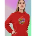 thumbnail image 2 of Love Who You Want Glowing Heart Hoodie Women -Smartprints Designs, Female Large, 2 of 4