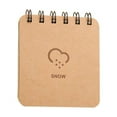 thumbnail image 4 of Wisewang New Weather Series Sofe Cover Portable Spiral Notebook Wirebound Notepad Snow, 4 of 5