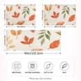 thumbnail image 2 of Yayeee Pillowcase Standard Size Set of 2 Satin Wrinkle Resistant Pillow Case, Beige Autumn Leaves, 2 of 7