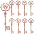 thumbnail image 1 of Llaveros vintage Aokbean, 20 unidades, metal, 8 cm, oro rosa, 1 of 8