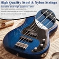 thumbnail image 7 of Ktaxon 46" Electric Bass Guitar Kit with 20W Amplifier, P Bass Style, 4 String, Transparent Blue, 7 of 7