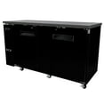 thumbnail image 3 of Heavy Duty Commercial Black Back Bar Cooler with 2 solid doors (27" depth 69" length), 3 of 7