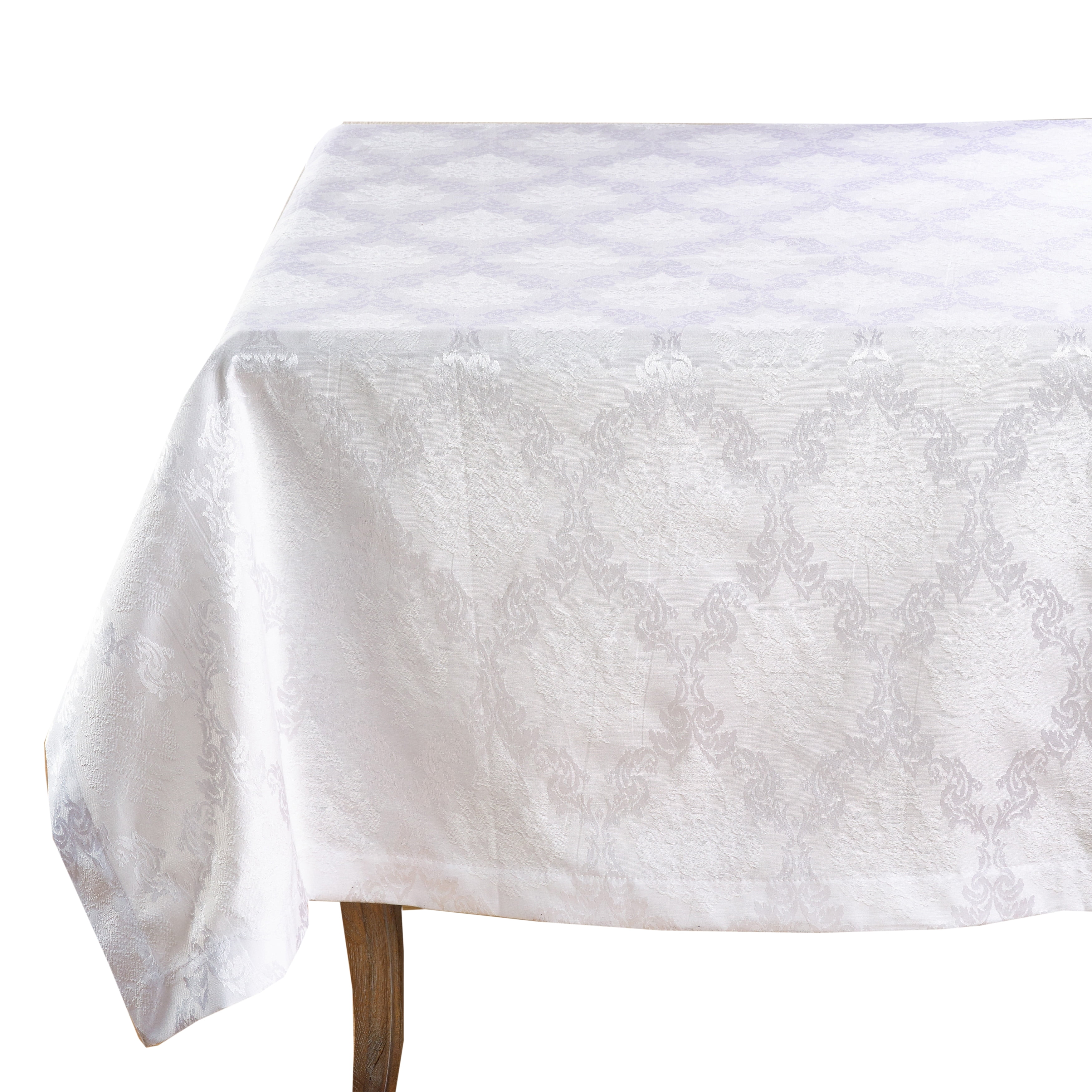 Elegant Damask Luxury Tablecloth (90"x90" Tablecloth)