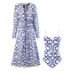 thumbnail image 4 of Conjunto de traje de baño de bikini para mujer Traje de baño versátil para damas para piscinas de spas de club SG, 4 of 8