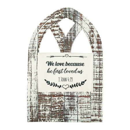 UPC: 0192073857992 | 1 John 4:19 Wall Sign – Home Decor – 1 Piece