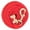 Red, variant on Weaver Value Lead Rope Brass Snap 5/8 x 8 Red