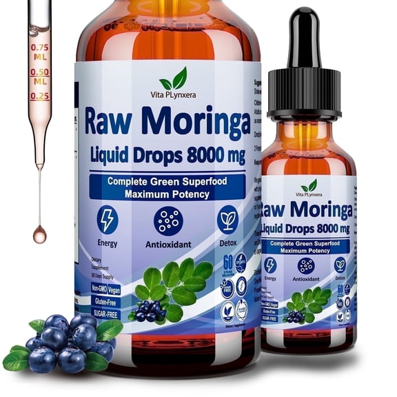 VitaPLynxera Pure Organic Moringa Oleifera Liquid Extract | High Bioavailability Liquid Drops | Vegan, Non-GMO | Supports Overall Wellness & Vitality*