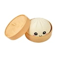 thumbnail image 4 of Bola de masa antiestrés para niños y adultos, bollo de masa suave y exprimible, relleno al vapor Beige Blanco, 4 of 9