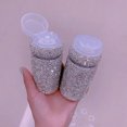 thumbnail image 2 of 100ML Rhinestone Cosmetics Dispenser Bottle Press On Makeup Removal Moisture Box Portable Travel Emulsion Toner Sparkling Storage Bottle, 2 of 4