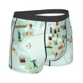 thumbnail image 3 of Bingfone World Travel Map Men'S Underwear - Casual Stretch Boxer Briefs-X-Large, 3 of 9