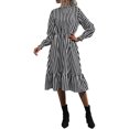 thumbnail image 2 of Robe Rayée pour Femmes, Robe Rayée Verticale à Manches Longues, Robe Décontractée Ample Testée Professionnellement, 2 of 5