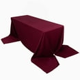 thumbnail image 3 of Efavormart 90"x156" Burgundy Premium Scuba Rectangular Tablecloth, Wrinkle Free Polyester Seamless Tablecloth, 3 of 10
