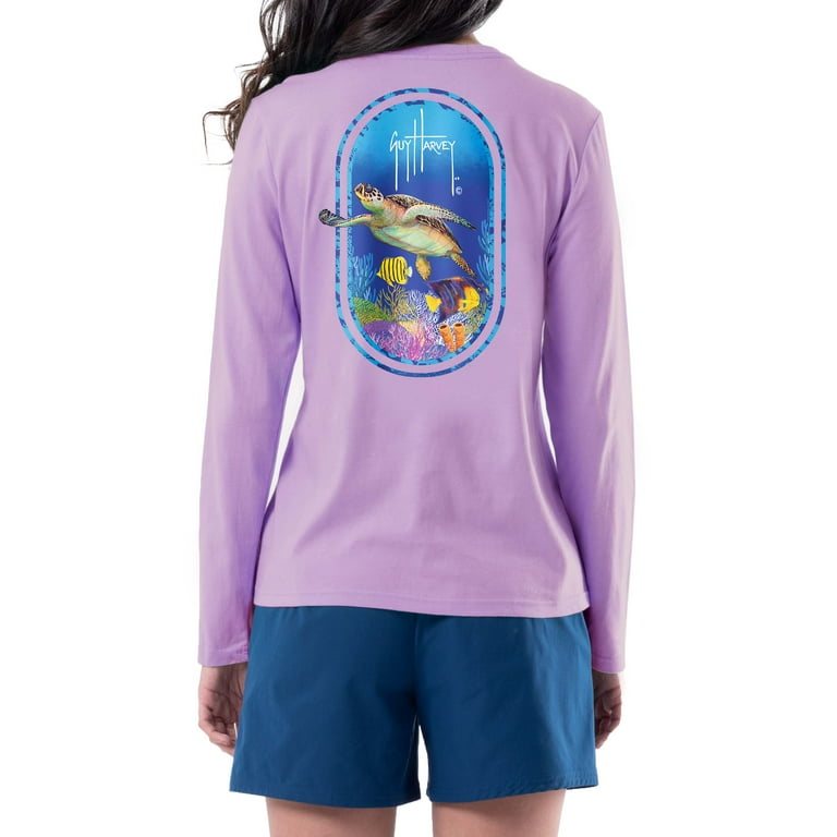 Ladies Reef And Friends Long Sleeve Green T-Shirt – Guy Harvey