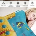 thumbnail image 3 of Orinice Underwater Theme Warm Lightweight Soft Fleece Blanket All Seasons - Flannel Material Blanket for Bed Couch Sofa Office Decor, Multiple Sizes Available 50x60in, 3 of 6