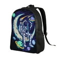 thumbnail image 4 of ZNDUO Galaxy Space Astronaut Pattern Travel Backpack, 16 Inch Lightweight Bookbag, 4 of 8