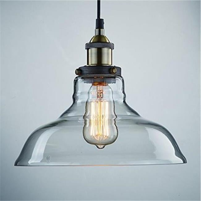 Serenelife Sll112 0 9 In Pendant Hanging Ceiling Light Vintage Style Glass
