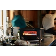 BALMUDA The Toaster Pro | Steam Oven Toaster | Compact Size 14.1″W × 12.6″D × 8.2″H | 6 Modes: Shokupan, Golden Toast, Pizza, Croissant, Oven, Salamander Grill | (Baking Tray Sold Separately) | Black