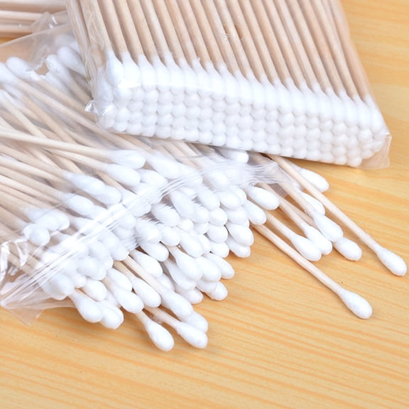LEORX 500Pack Precision Cotton Swabs for Arts and Crafts Multi Wood for Daily Use