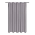thumbnail image 1 of Live Life EZ Hook Waffle Weave Fabric Shower Curtain with Built in Hooks and Snap Off Liner (70" x 75") - Silver, 1 of 2