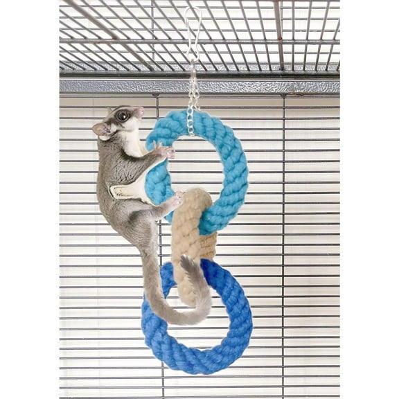 Climbing Rope Toys 1pack for Sugar Gliders Chinchillas Rats Bird Perch Swing Accessories
