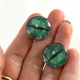 thumbnail image 2 of Green and Gray Dragon Glass Eyes, 2 of 8