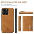 thumbnail image 5 of for Apple iPhone 16 Pro Max Case ,Magnetic Buckle Leather Detachable Wallet Cover, Card Pocket Back Flip Kickstand Shockproof Business Slim Phone Case For Apple iPhone 16 Pro Max,
Brown, 5 of 9