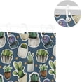 thumbnail image 5 of FREEAMG Watercolor Cactus Shower Curtain Waterproof Washable Bathroom Shower Curtain Polyester Cloth Fabric Bathroom Decor Set with 12 Hooks, 60x72 inches, 5 of 6
