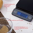 thumbnail image 4 of Mainstays 6LB High Precision Digital Kitchen Scale with Blue Backlit, Black, 4 of 11