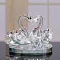 thumbnail image 1 of Crystal Swan Ornament Home Decoration Crafts Crystal Decoration Living Room, 1 of 9