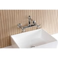 thumbnail image 2 of Kingston Brass KS7251BEX Essex Double-Handle 2-Hole Wall Mount Bathroom Faucet in Polished Chrome, 2 of 8