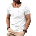 thumbnail image 2 of kamemir Workout Shirts Men's T-Shirt, Classic Soft and Comfortable T-Shirts for Men White,L, 2 of 6