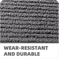 thumbnail image 4 of 2 Pieces Kitchen Rug Set Water Absorb Non-Slip Kitchen Rug Bathroom Mat Doormat Carpet for Laundry 17"x 29"+17"x 79", Black, 4 of 7