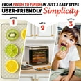 thumbnail image 2 of Gourmia 8-Tray Food Dehydrator – Digital, Stainless, Quiet Motor, 2 of 8