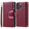 thumbnail image 2 of Crossbody for iPhone 12 Pro Max Wallet Phone Case with Card Slots Zipper Pocket, Soft Elegant PU Leather Flip Stand Lanyard Wrist Strap Purse Cover for iPhone 12 Pro Max Women Girls, Winered, 2 of 14