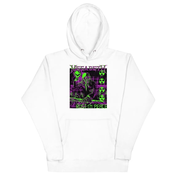 Megadeth Neon Rust in Peace Classic Unisex Hoodie - Black - Small