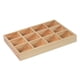 thumbnail image 5 of Caja organizadora de madera para mesa con 12 compartimentos, multifuncional, ligera y para espacios pequeños. Marrón claro, 5 of 9