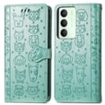 thumbnail image 4 of Flip Case for FOXDOCK Realme 14 5G ,Catand Dog Embossed PU Leather Flip Cover with Card Slots,Stand, 4 of 6