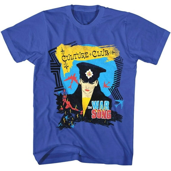 Culture Club The War Song Men's T Shirt (Blue, AdultS)