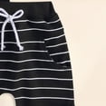 thumbnail image 5 of NOLDARES Toddler Boys 2-Piece Tank Top Shorts Set Summer Casual Outfits Sleeveless Striped Design Black,12-18 M, 5 of 6