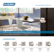 SCHLAGE F51A NBK 619 ULD Northbrook Door Lever Satin Nickel