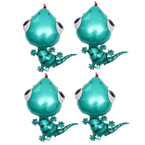 KAKOWELY 4 globos de aluminio con forma de animales de dibujos animados, globos inflables con forma de animales creativos.