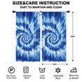 thumbnail image 2 of Blackout Kids Curtains,Blue White Tie Dye Spiral Pattern Childrens Insulated Curtains Set Of 2,Bedroom Essentials,Toddler Room Decor 42"x84", 2 of 5