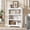 3-Tier White, variant on 2 Tier Bookshelf, 31.5" Tall Farmhouse Bookcase - with Adjustable Shelves, Floor Standing Open Display Storage Rack with Anti-Slip Design for Home Office, Balcony, Library, Study / Living Room, White
