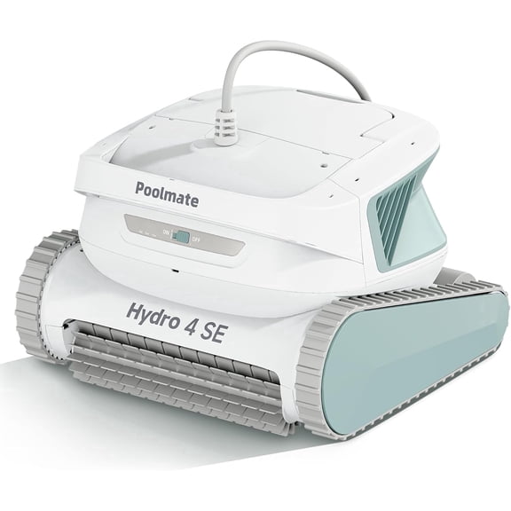 Chasing Hydro 4SE Corded Automatic Robotic Pool Vacuum Cleaner, 40FT Long Cable/4 Cleaning Modes/One-Key Touch Contral, 4.1L Large Filter Basket, Wall & Waterline Cleaning, Ideal for In-Ground Pools