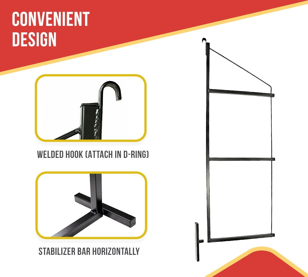 8 Pack of 3 Tier Shipping Container Shelving Bracket with 18"(D) x 60"(H) - Black Powder Coated Steel Shelf Brackets for Heavy Duty Trailer Containers - Easy to Assemble & Remove