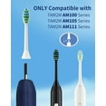 thumbnail image 3 of 7AM2M Electric Toothbrush Replcement Brush Heads for Teeth Cleaning for Ages 8+, Black, 4 Count, 3 of 6